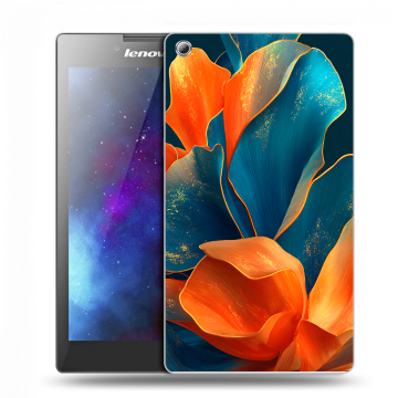 Силиконовый чехол на Lenovo Tab 3 7 с принтом Цветы