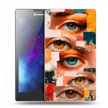 Силиконовый чехол на Lenovo Tab 3 7 с принтом Модный принт