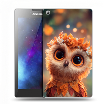Силиконовый чехол на Lenovo Tab 3 7 с принтом Милая сова