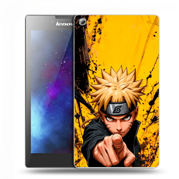 Силиконовый чехол на Lenovo Tab 3 7 с принтом Naruto Наруто