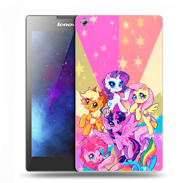 Силиконовый чехол на Lenovo Tab 3 7 с принтом My little pony Дружба чудо