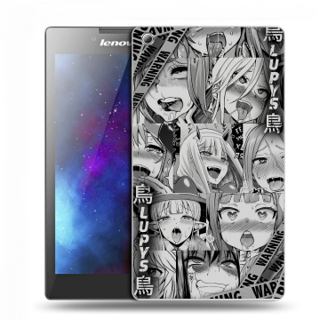 Силиконовый чехол на Lenovo Tab 3 7 с принтом Ahegao Ахегао Аниме