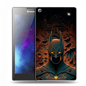 Силиконовый чехол на Lenovo Tab 3 7 с принтом Batman Бэтмен