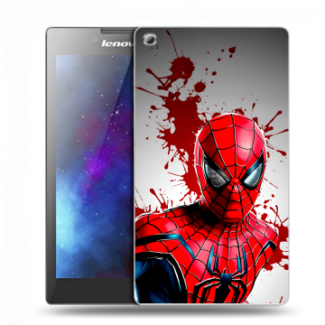 Силиконовый чехол на Lenovo Tab 3 7 с принтом Spiderman Человек паук