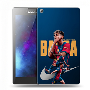 Силиконовый чехол на Lenovo Tab 3 7 с принтом Барселона Barca Yamal 