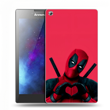 Силиконовый чехол на Lenovo Tab 3 7 с принтом Дедпул Deadpool