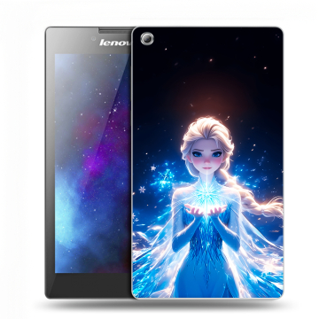 Силиконовый чехол на Lenovo Tab 3 7 с принтом Холодное сердце Frozen