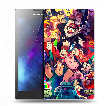 Силиконовый чехол на Lenovo Tab 3 7 с принтом Gravity Falls Гравити Фолз