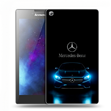 Силиконовый чехол на Lenovo Tab 3 7 с принтом Mercedes Мерседес