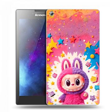 Силиконовый чехол на Lenovo Tab 3 7 с принтом Labubu Лабубу