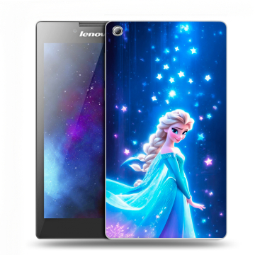 Силиконовый чехол на Lenovo Tab 3 7 с принтом Холодное сердце Frozen