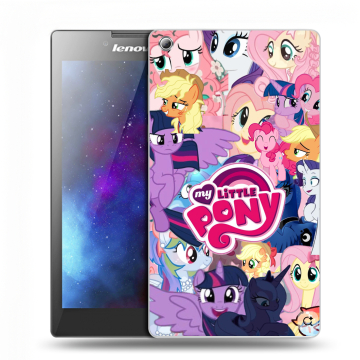 Силиконовый чехол на Lenovo Tab 3 7 с принтом My little pony Дружба чудо