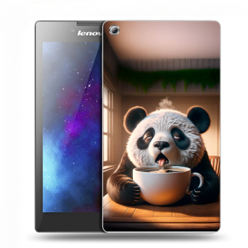 Силиконовый чехол на Lenovo Tab 3 7 с принтом смешная панда