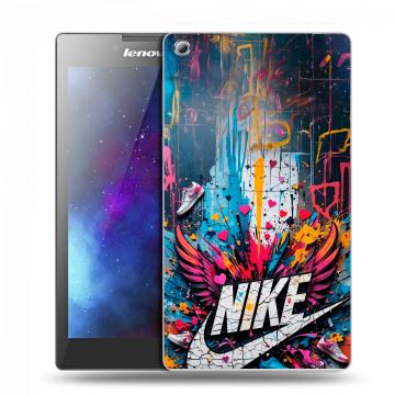 Силиконовый чехол на Lenovo Tab 3 7 с принтом Nike Найк