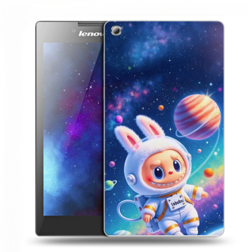 Силиконовый чехол на Lenovo Tab 3 7 с принтом Labubu Лабубу