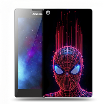 Силиконовый чехол на Lenovo Tab 3 7 с принтом Spiderman Человек паук