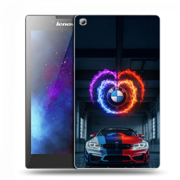 Силиконовый чехол на Lenovo Tab 3 7 с принтом BMW БМВ