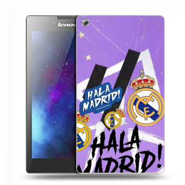 Силиконовый чехол на Lenovo Tab 3 7 с принтом Real Madrid Реал Мадрид