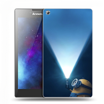 Силиконовый чехол на Lenovo Tab 3 7 с принтом Миньоны