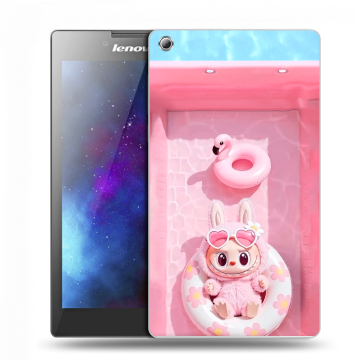 Силиконовый чехол на Lenovo Tab 3 7 с принтом Labubu Лабубу