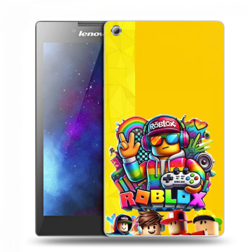 Силиконовый чехол на Lenovo Tab 3 7 с принтом Roblox Роблокс
