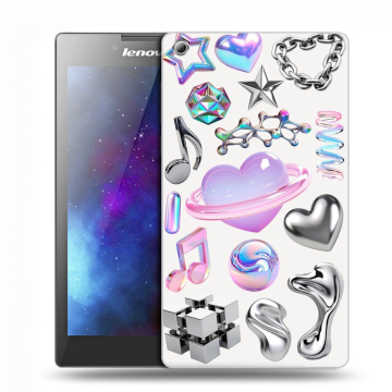 Силиконовый чехол на Lenovo Tab 3 7 с принтом Y2K
