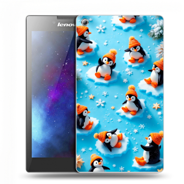 Силиконовый чехол на Lenovo Tab 3 7 с принтом Новый год