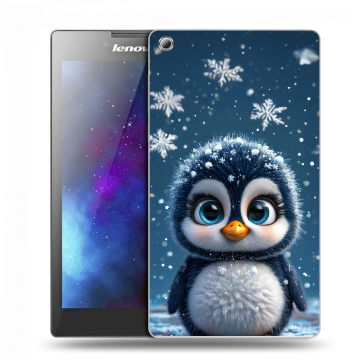 Силиконовый чехол на Lenovo Tab 3 7 с принтом Новый год
