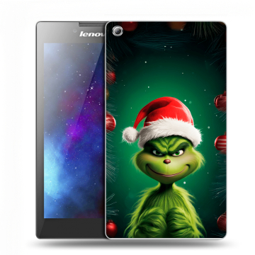 Силиконовый чехол на Lenovo Tab 3 7 с принтом Гринч Новый год Рождество