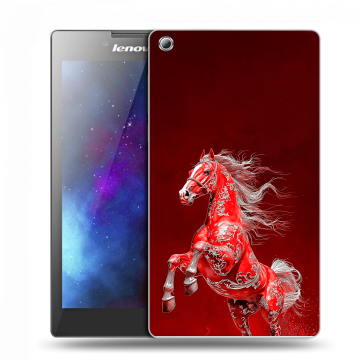Силиконовый чехол на Lenovo Tab 3 7 с принтом Новый год