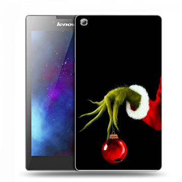 Силиконовый чехол на Lenovo Tab 3 7 с принтом Новый год Гринч