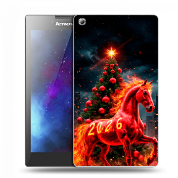 Силиконовый чехол на Lenovo Tab 3 7 с принтом Новый год
