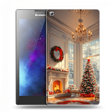 Силиконовый чехол на Lenovo Tab 3 7 с принтом Новый год