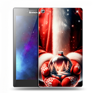 Силиконовый чехол на Lenovo Tab 3 7 с принтом Новый год
