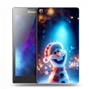 Силиконовый чехол на Lenovo Tab 3 7 с принтом Новый год