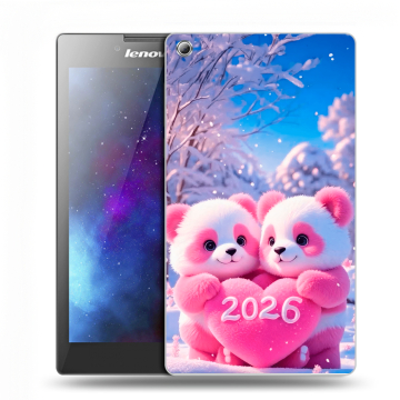 Силиконовый чехол на Lenovo Tab 3 7 с принтом Новый год