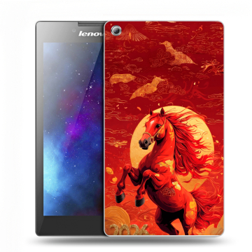 Силиконовый чехол на Lenovo Tab 3 7 с принтом Новый год