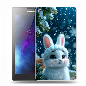 Силиконовый чехол на Lenovo Tab 3 7 с принтом Новый год