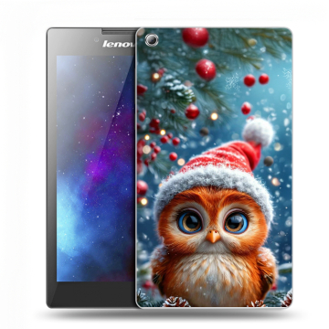 Силиконовый чехол на Lenovo Tab 3 7 с принтом Новый год