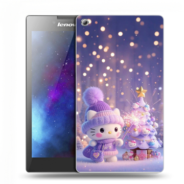 Силиконовый чехол на Lenovo Tab 3 7 с принтом Новый год