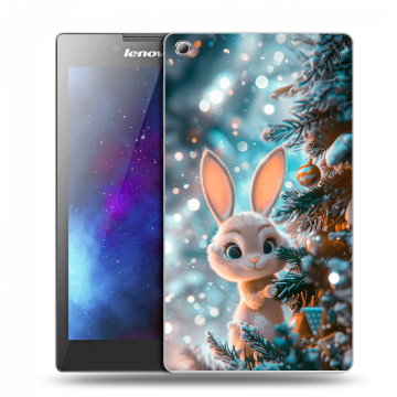 Силиконовый чехол на Lenovo Tab 3 7 с принтом Новый год