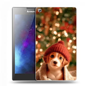 Силиконовый чехол на Lenovo Tab 3 7 с принтом Новый год