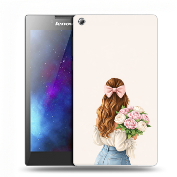 Силиконовый чехол на Lenovo Tab 3 7 с принтом женский