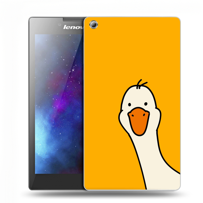 Силиконовый чехол на Lenovo Tab 3 7 с принтом Утка Силиконовый чехол на Lenovo Tab 3 7 с принтом Утка