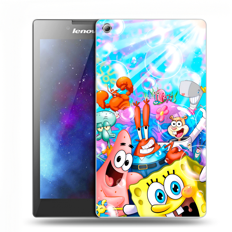 Силиконовый чехол на планшета Lenovo Tab 3 7 с принтом спанчбоб спанч боб Силиконовый чехол на планшета Lenovo Tab 3 7 с принтом спанчбоб спанч боб