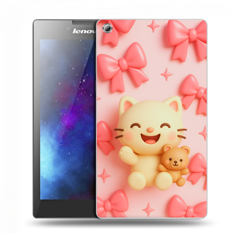 Силиконовый чехол на Lenovo Tab 3 7 с принтом для девочек Силиконовый чехол на Lenovo Tab 3 7 с принтом для девочек