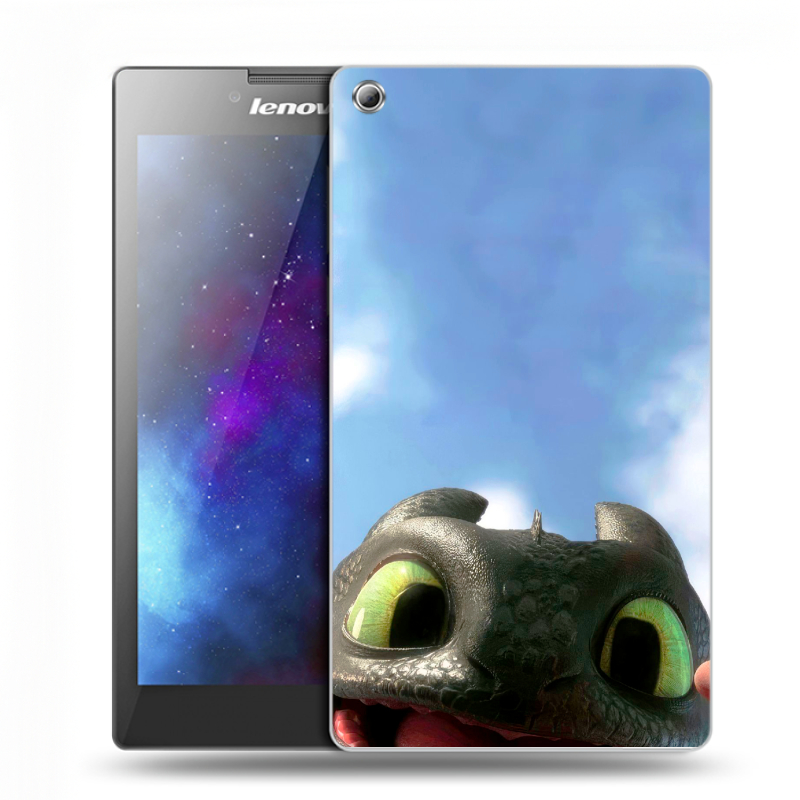 Силиконовый чехол на Lenovo Tab 3 7 с принтом Как приручить дракона Силиконовый чехол на Lenovo Tab 3 7 с принтом Как приручить дракона