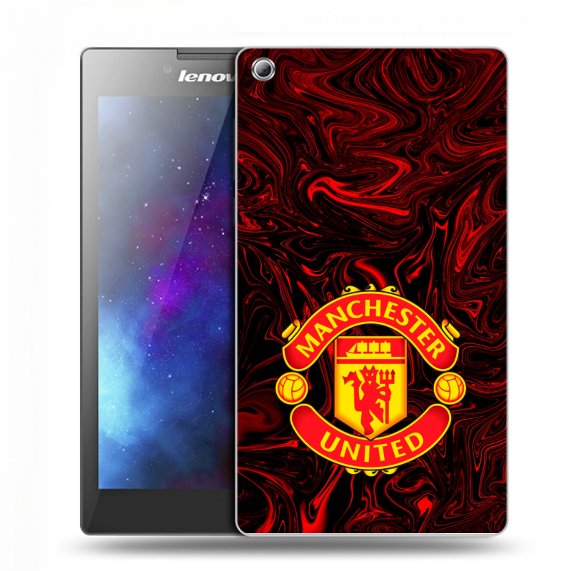 Силиконовый чехол на Lenovo Tab 3 7 с принтом Manchester United Силиконовый чехол на Lenovo Tab 3 7 с принтом Manchester United