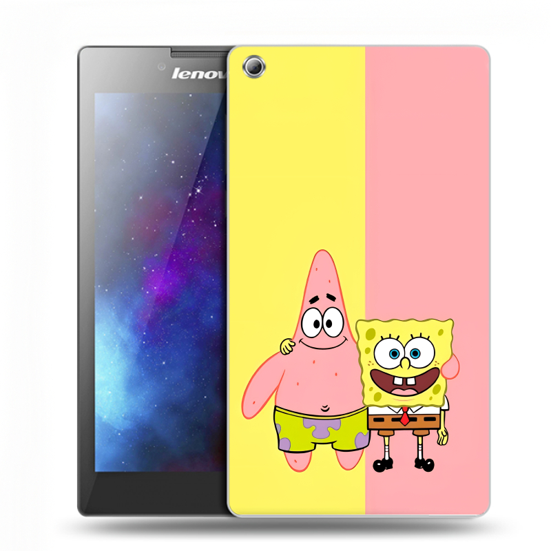 Силиконовый чехол на Lenovo Tab 3 7 с принтом Спанч боб Спанчбоб Силиконовый чехол на Lenovo Tab 3 7 с принтом Спанч боб Спанчбоб
