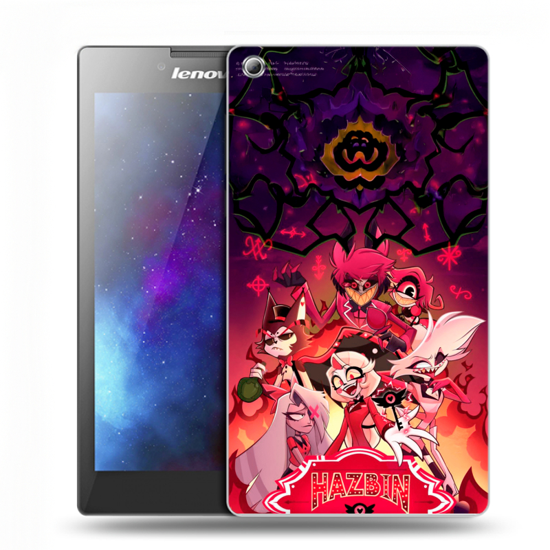 Силиконовый чехол на Lenovo Tab 3 7 с принтом Hazbin Hotel Отель Хазбин Силиконовый чехол на Lenovo Tab 3 7 с принтом Hazbin Hotel Отель Хазбин